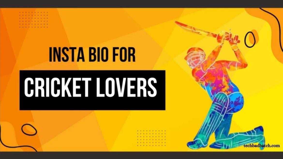 Instagram Bio for Cricket Lovers